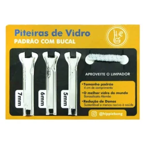 Display de Piteiras de Vidro Hippie Bong 3 Tamanhos