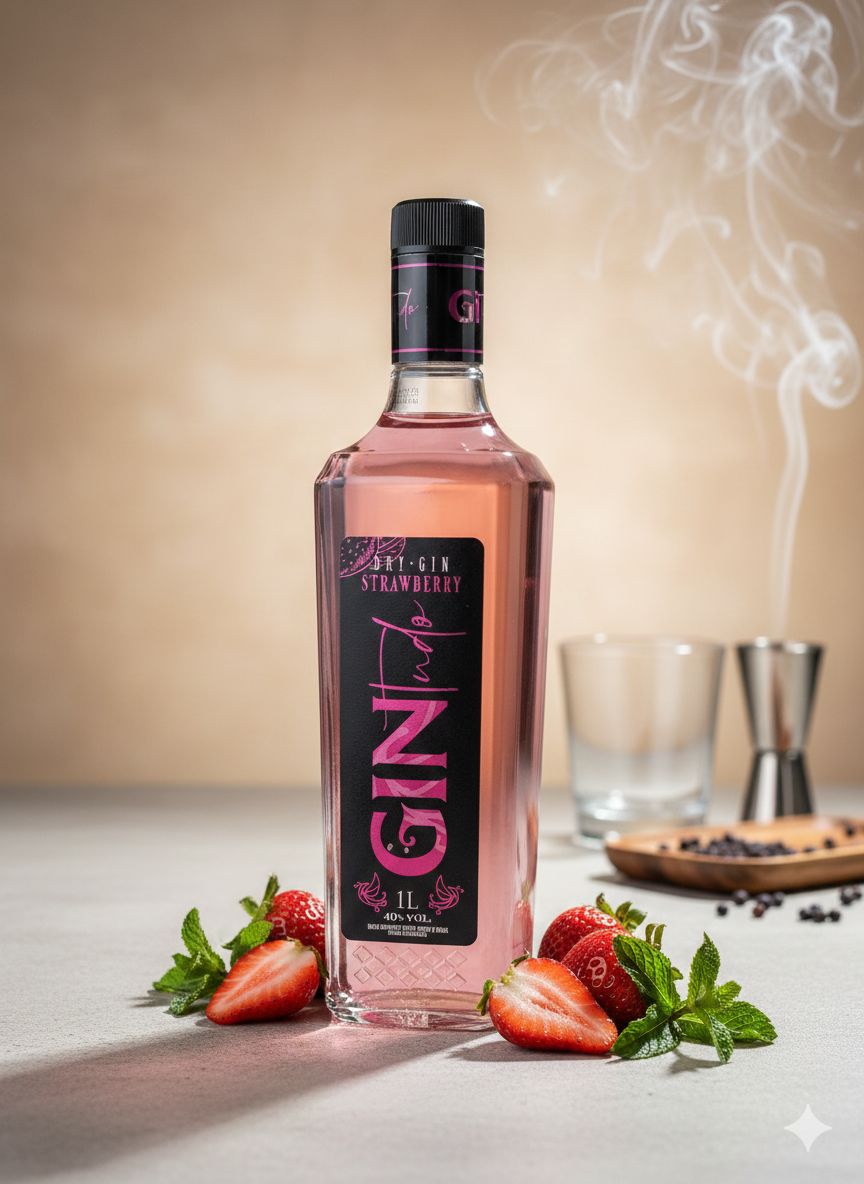 Gin Tudo Stawberry 1l